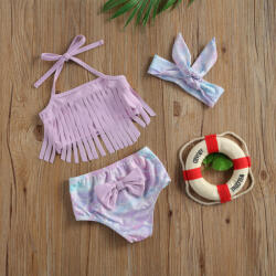 drool Costum de baie cu franjuri din 3 piese Drool (Model: Sirena, Marime: 70)