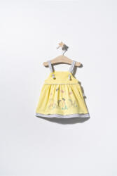 Tongs baby Rochita de vara cu pisicute pentru fetite, Tongs baby (Culoare: Galben, Marime: 0-3 Luni)