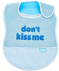 BabyJem Baveta BabyJem din bumbac Dont Kiss Me (Culoare: Bleu) - drool Bavata