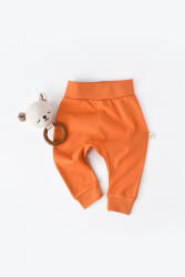 BabyCosy Pantaloni Bebe Unisex din bumbac organic Portocaliu BabyCosy (Marime: 12-18 Luni)