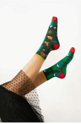 MORE Sosete dama, model asimetric Gingerbread House - More S078A005 verde (Culoare: Verde, Marime: 35-38) (26976)