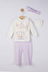 Tongs baby Setul 5 piese nou nascut Bunny, Tongs baby (Culoare: Mov)