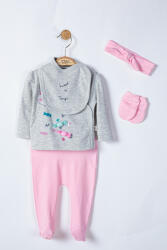 Tongs baby Setul 5 piese nou nascut Sweets, Tongs baby (Culoare: Roz)