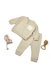 BabyCosy Set bluzita si pantaloni COOL cu buzunar - Verde, BabyCosy (Marime: 9-12 luni)