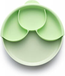 Miniware Set diversificare hrana bebelusi Miniware Healthy Meal, 100% din materiale naturale biodegradabile, 3 piese, Keylime Set pentru masa bebelusi