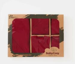 BabyCosy Set de 10 piese pentru nou nascut - 100% bumbac organic - Rosu, BabyCosy