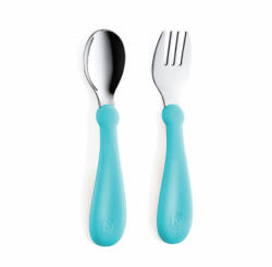 BabyJem Set tacamuri din inox pentru copii BabyJem (Culoare: Bleu) Set pentru masa bebelusi