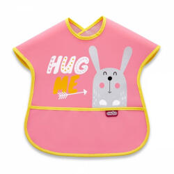 BabyJem Baveta BabyJem cu buzunar Poly Large Bib (Culoare: Roz) Bavata