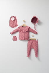 Tongs baby Set de 5 piese pentru nou nascut Ballon, Tongs baby (Culoare: Roz inchis)