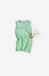 BabyCosy Salopeta fara maneci si pantaloni scurti - 100% bumbac organic - Mint, BabyCosy (Marime: 12-18 Luni)