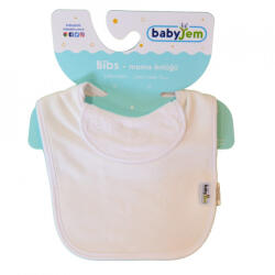 BabyJem Baveta captusita din bumbac BabyJem (Culoare: Bej) - drool Bavata