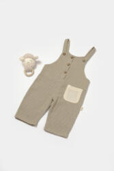 BabyCosy Salopeta cu bretele si buzunar, 100% bumbac - Verde, BabyCosy (Marime: 3-6 Luni)