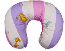 BabyJem Perna pentru alaptat 2 in 1 Nursing Pillow Zoo, BabyJem (Culoare: Roz)