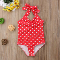 drool Costum de baie Rosu cu buline Drool (Marime: 70)