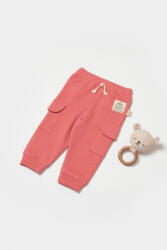 BabyCosy Pantaloni cu buzunare laterale, Two thread, 100%bumbac organic - Rose, BabyCosy (Marime: 6-9 luni)