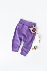 BabyCosy Pantaloni Bebe Unisex din bumbac organic Mov BabyCosy (Marime: 6-9 luni)