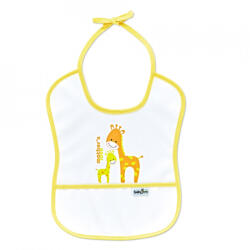 BabyJem Baveta impermebila pentru copii BabyJem Small (Culoare: Galben) - drool Bavata