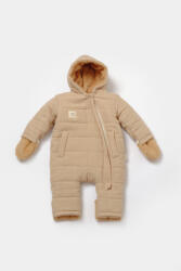 BabyCosy Salopeta de iarna pentru bebelusi, Winter muselin, Apricot, BabyCosy (Marime: 12-18 Luni)