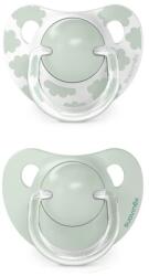 Suavinex Suzetă anatomică din silicon, 2 buc 0-6 luni verde Dreams