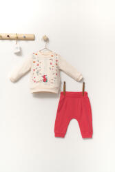 Tongs baby Set de 2 piese de trening Scufita rosie pentru bebelusi, Tongs baby (Marime: 6-9 luni, Culoare: Corai)