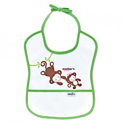 BabyJem Baveta impermebila pentru copii BabyJem Small (Culoare: Verde) - drool Bavata