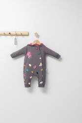 Tongs baby Salopeta cu gluga pentru bebelusi Colorful autum, Tongs baby (Culoare: Gri, Marime: 0-3 Luni)