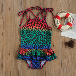 drool Costum de baie cu volan si bretelute Drool (Marime: 90, Model: Multicolor)