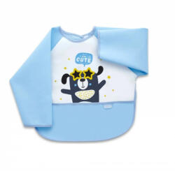 BabyJem Baveta cu maneci si buzunar BabyJem Polly Bib (Culoare: Bleu) - drool Bavata