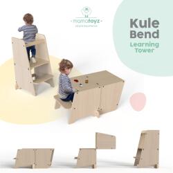 MamaToyz Turn de invatare multifunctional Kule Bend, Natur, MamaToyz