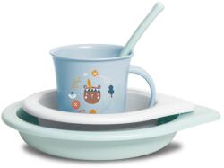 Suavinex Set pentru masa, albastru, +6 luni, Forest, Suavinex Set pentru masa bebelusi