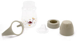 BabyJem Biberon cu toarte si tetina din silicon BabyJem (Culoare: Maro)