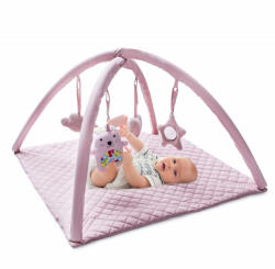 BabyJem Saltea de activitati cu bara jucarii BabyJem Soft Cotton (Culoare: Verde)