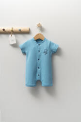 Tongs baby Salopeta cu maneca scurta nou nascut, Tongs baby (Culoare: Albastru, Marime: 3-6 Luni)
