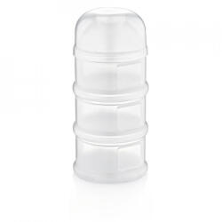 BabyJem Recipient lapte praf BabyJem cu 3 compartimente (Culoare: Alb)