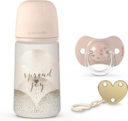 Suavinex Set Spread Joy 3 piese, bej, Suavinex Set pentru masa bebelusi