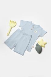 BabyCosy Set tricou cu pantaloni Bamboo, blue, BabyCosy, 50%bumbac+50% bambus (Marime: 18-24 Luni)