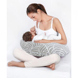 BabyJem Perna pentru alaptat 2 in 1 Nursing Pillow, BabyJem (Culoare: Alb)