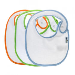 BabyJem Set 3 bavete BabyJem, cu capse, din bumbac (Pentru: Fete) Bavata