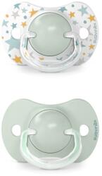 Suavinex Suzetă fiziologică SX Pro din silicon, 2 buc 6-18 luni verde Dreams