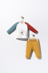 Tongs baby Compleu 2 piese Dogs pentru baietei, Tongs baby (Marime: 18-24 Luni, Culoare: Mustar)