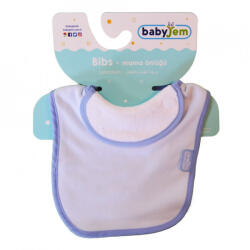 BabyJem Baveta captusita din bumbac BabyJem (Culoare: Bleu) - drool Bavata
