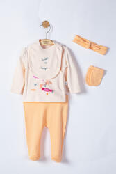Tongs baby Setul 5 piese nou nascut Sweets, Tongs baby (Culoare: Somon)