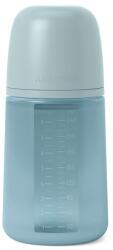 Suavinex Biberon din silicon, 240ml, Colour Essence SX Pro debit mediu, albastru