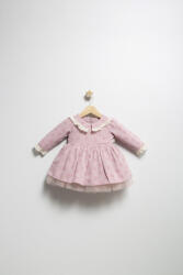 Tongs baby Rochita eleganta pentru fetite Elbise, Tongs baby, cu tulle si volane (Culoare: Roz, Marime: 18-24 Luni)