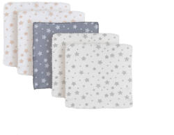 BabyCosy Set 5 prosopele, bumbac organic 100%, 24x24 cm, BabyCosy