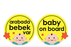 BabyJem Semn luneta Baby/Prince/Princess on board cu ventuza (Culoare: Bleu)