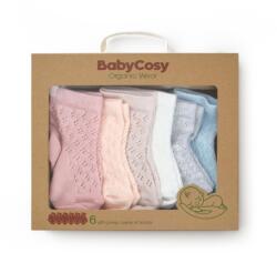 BabyCosy Set 6 perechi ciorapi nou-născut, mix, BabyCosy (Marime: 6-12 Luni)