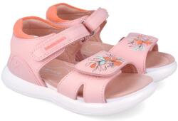 Biomecanics Sandale din piele pentru copii Floricele, Biomecanics, 252233, roz (Marime: 29 (18, 2-18, 7 cm))