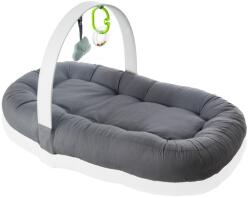 BabyJem Babynest cu bara de jucarii, BabyJem, antracit - drool