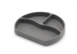 BabyJem Farfurie din silicon cu 3 compartimente pentru auto-diversificare BabyJem (Culoare: Gri) Set pentru masa bebelusi